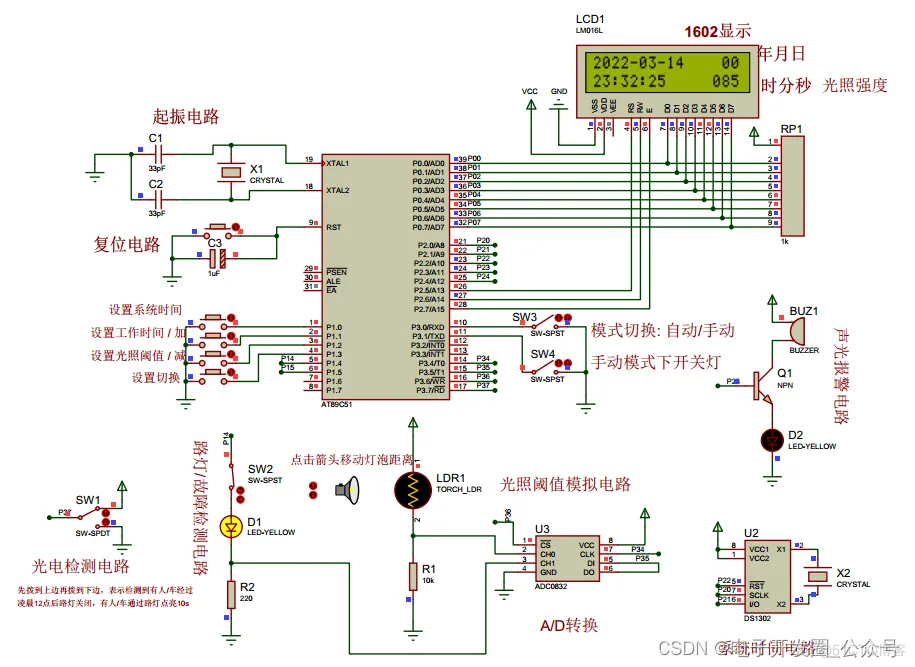 基于单片机的智能路灯仿真设计(#0031)_嵌入式硬件